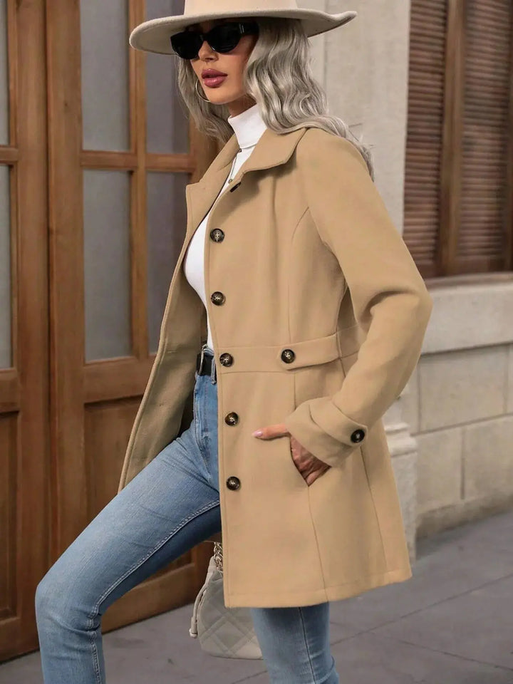 City Trails Button-Up Lapel Coat | S–2X