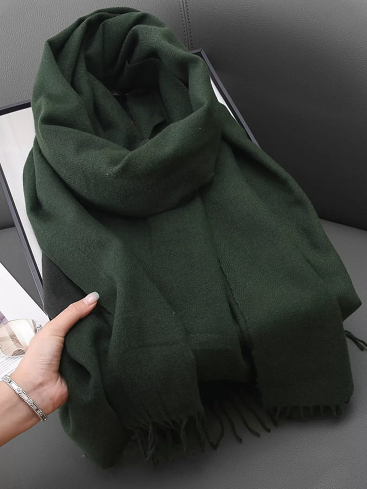Solid Color Fringe Scarf | Open Road