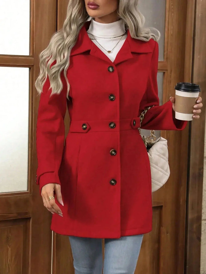 City Trails Button-Up Lapel Coat | S–2X