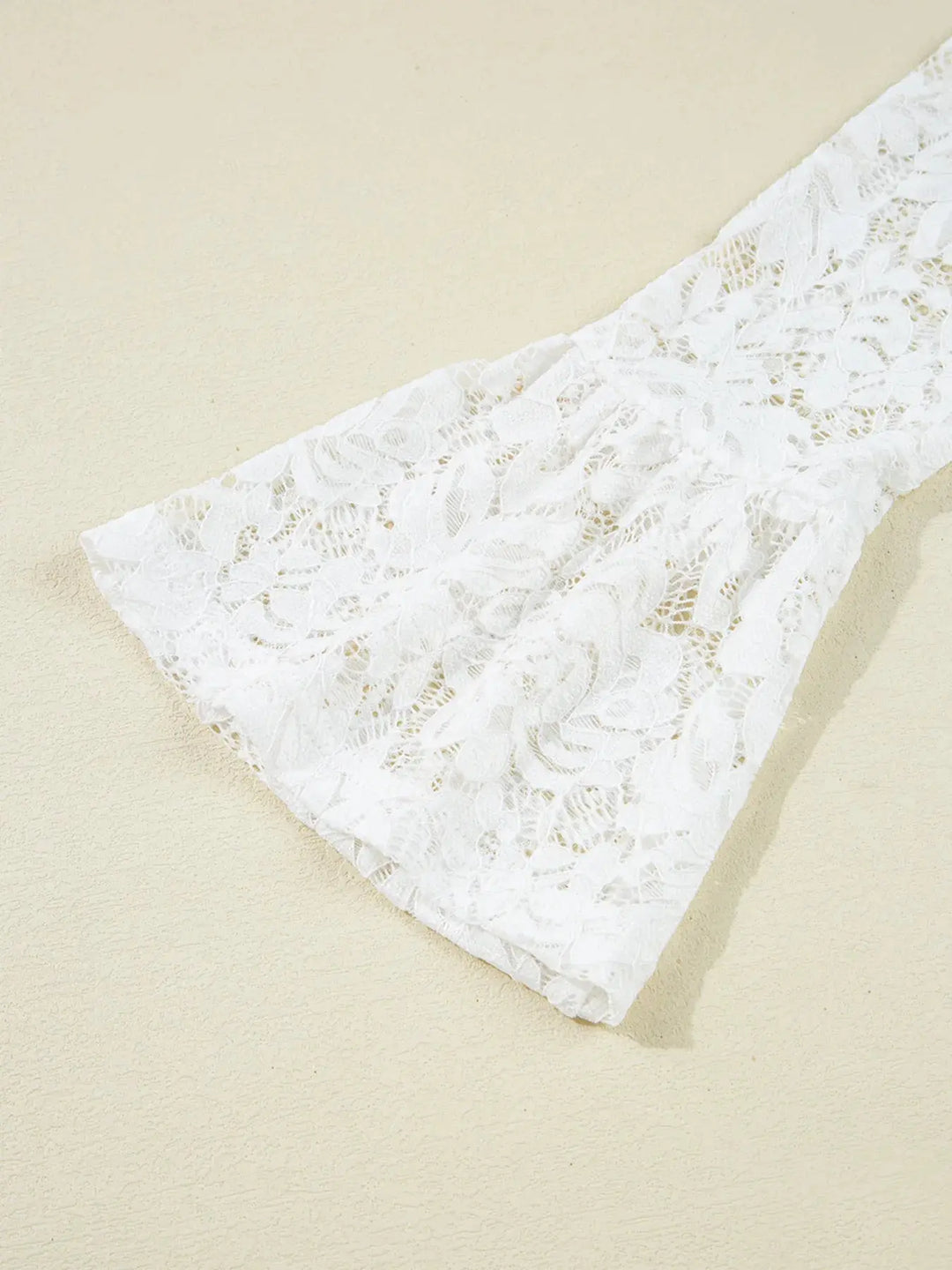 Lace Crochet Bell Sleeve  Blouse