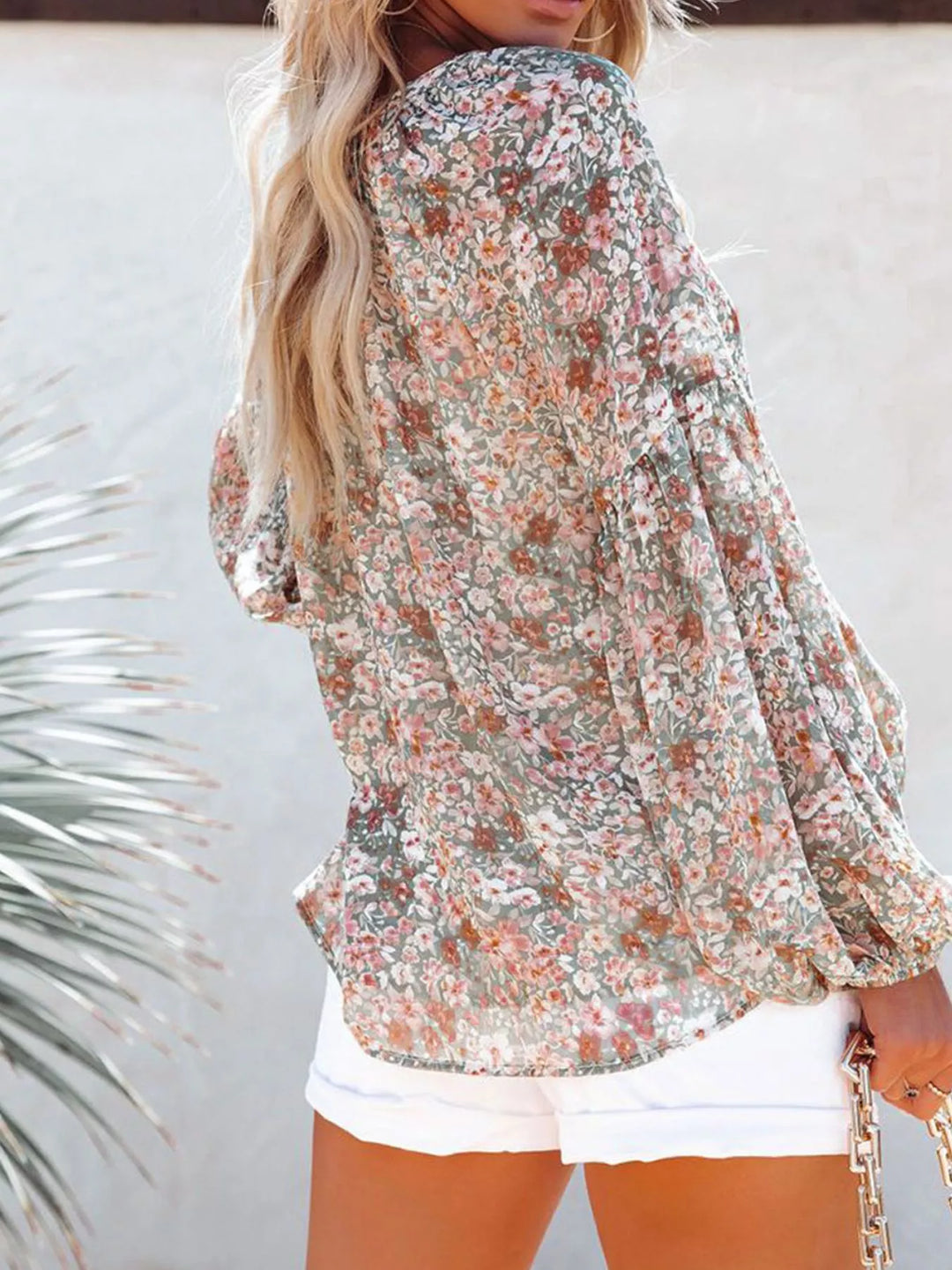 Meadow Long Sleeve Floral Blouse