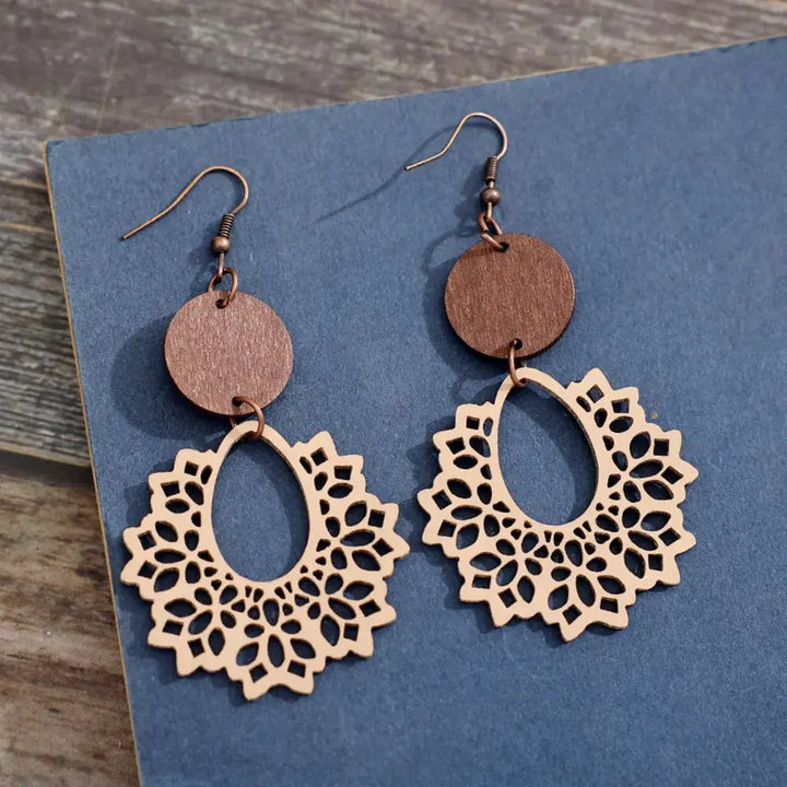 Boho Lace Mandala Earrings