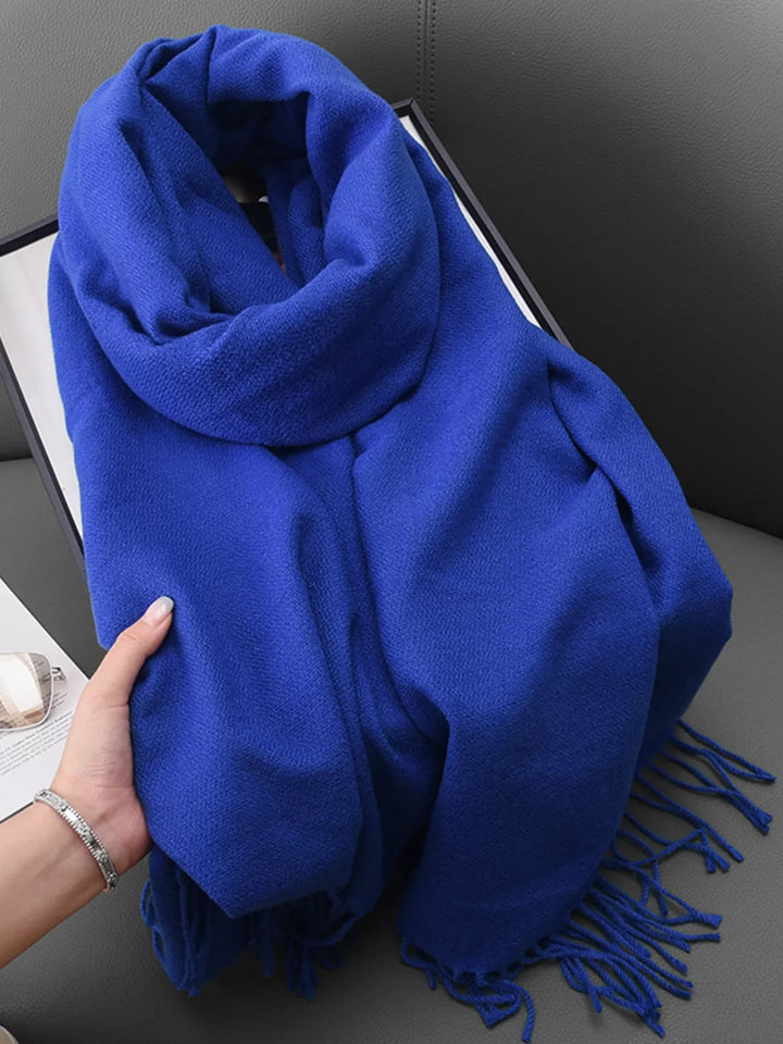 Solid Color Fringe Scarf | Open Road