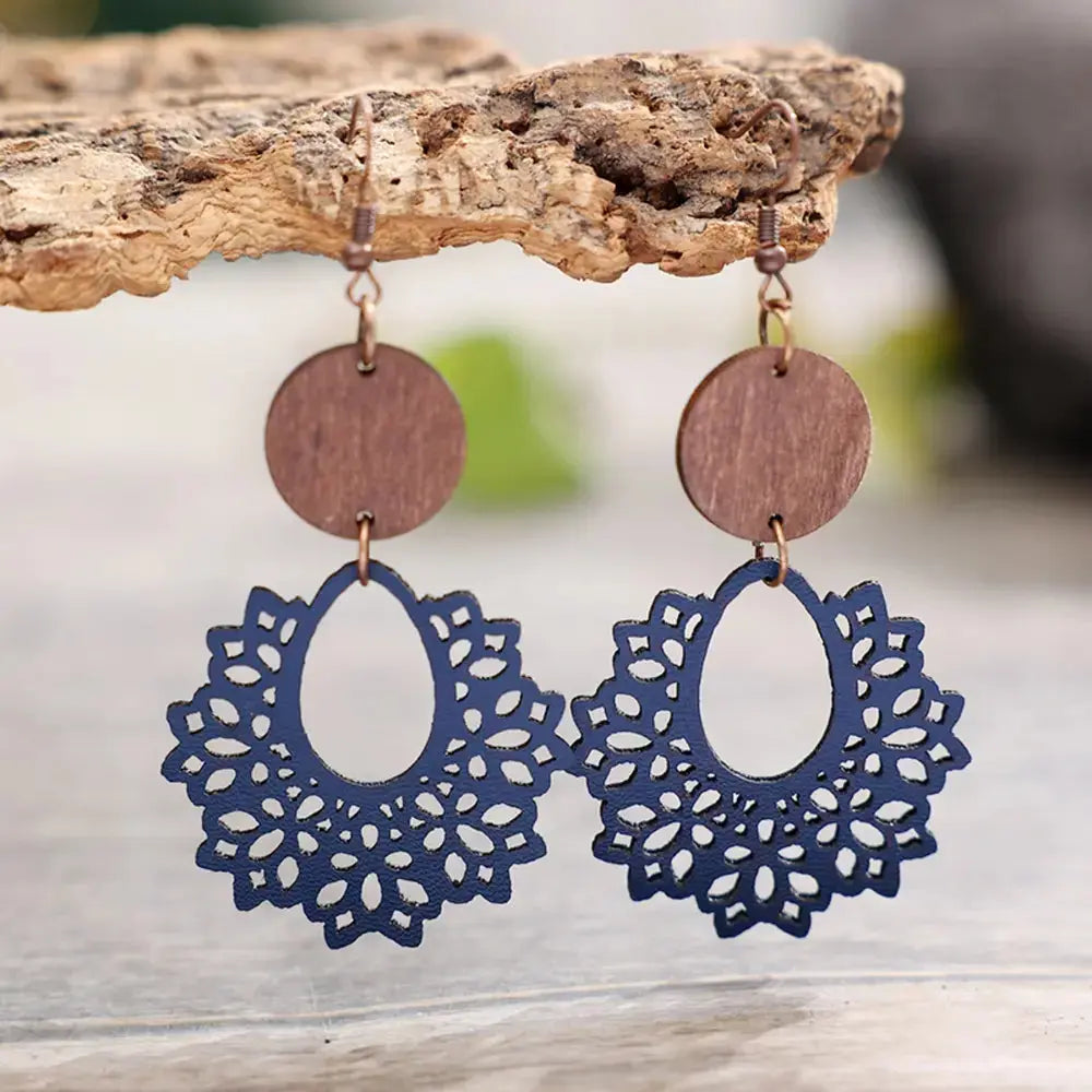 Boho Lace Mandala Earrings