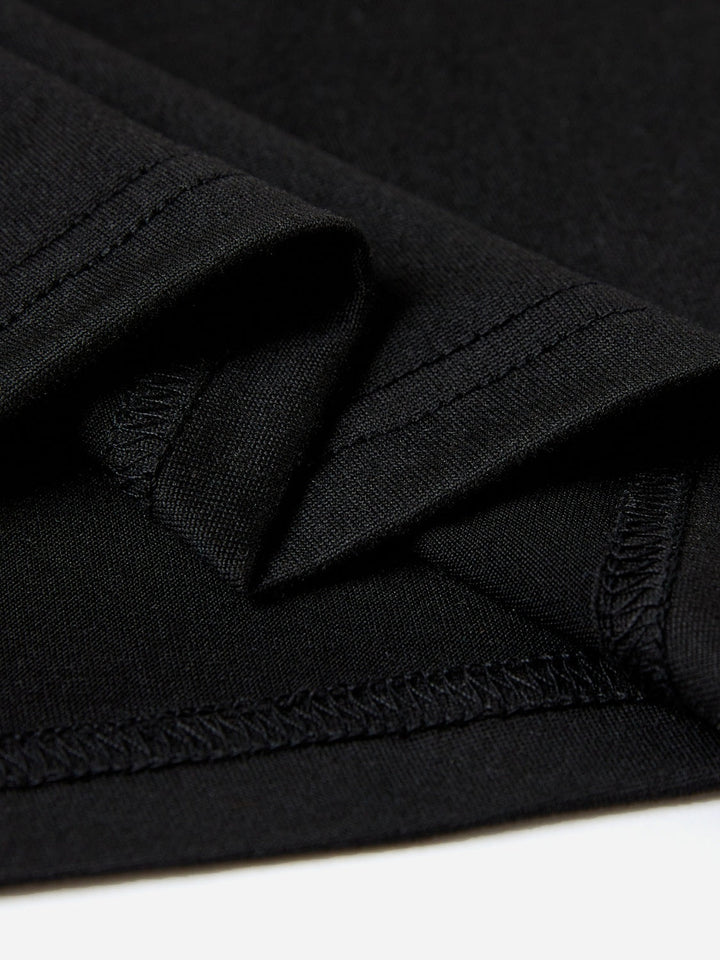 Letter Graphic Tee | Round Neck Short Sleeve Top in 3 Colors