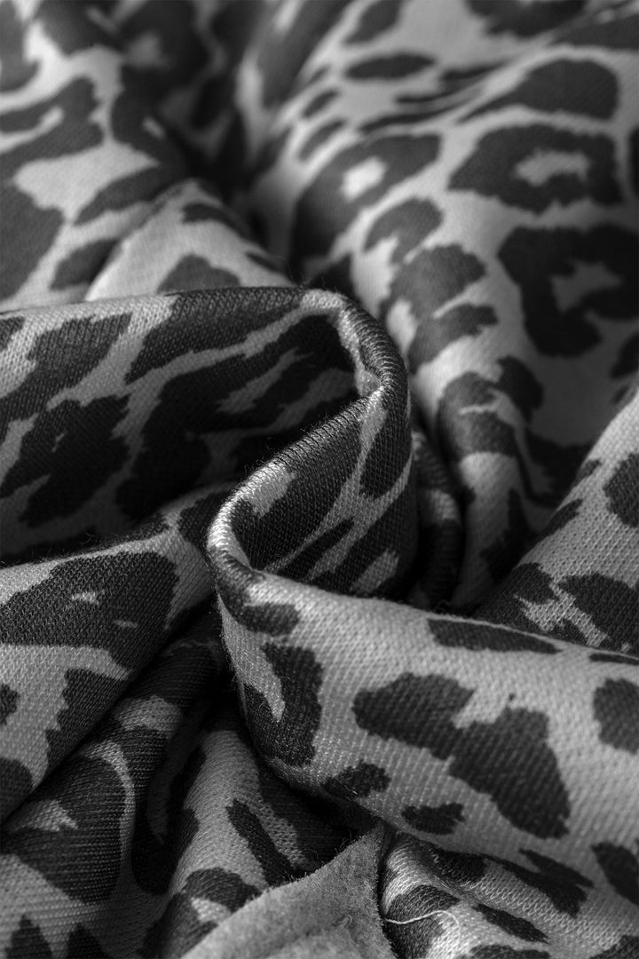 Leopard Star Patch Jogger Pants
