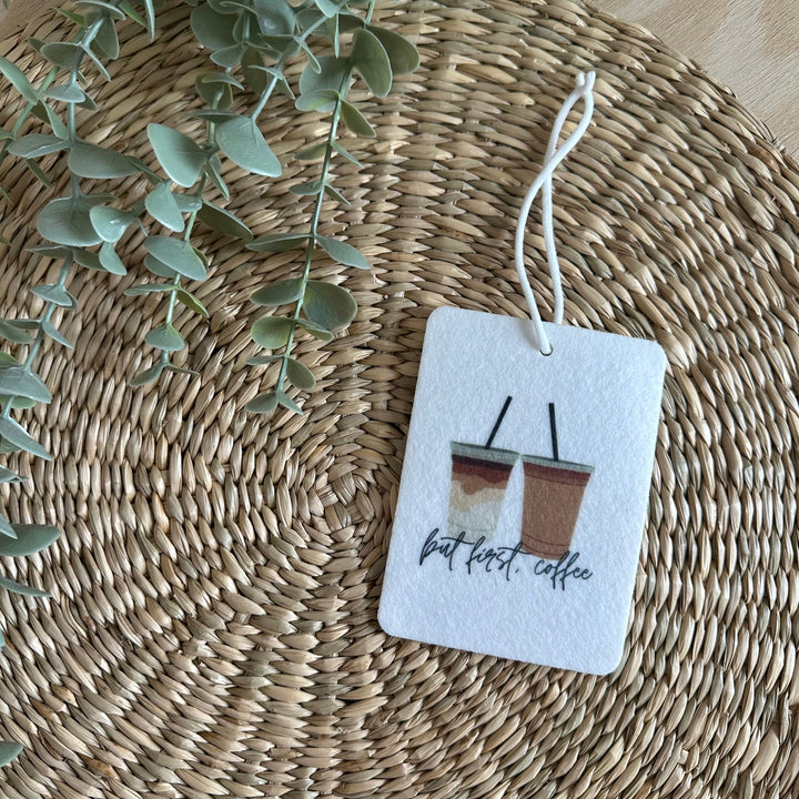 But First, Coffee Car Air Freshener | Felt | 7 Scents