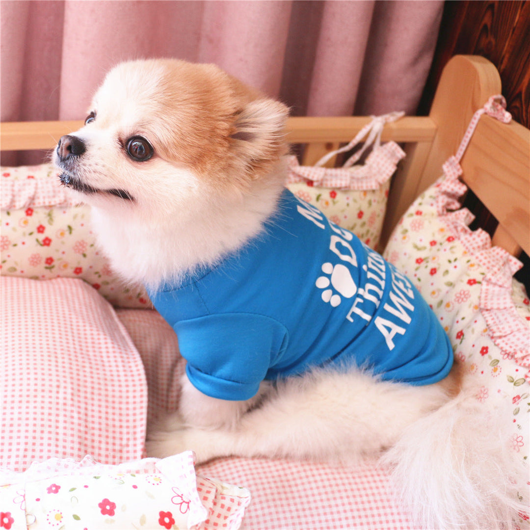 Summer Dog Vest | Character Print Cotton Pet Top