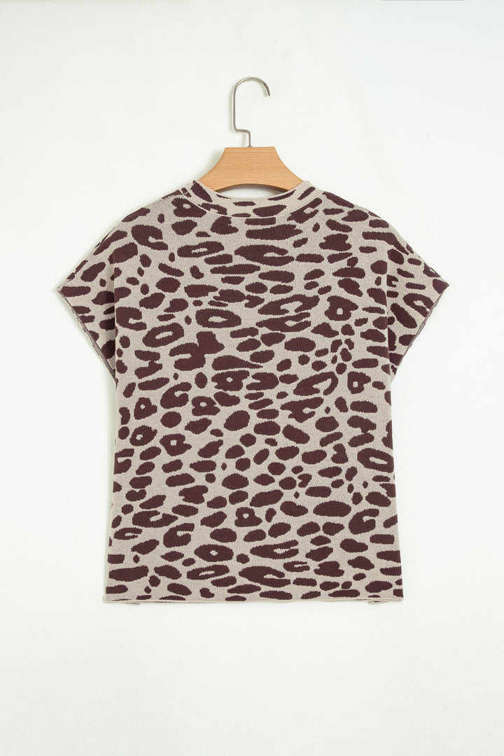 Leopard Print Casual Top