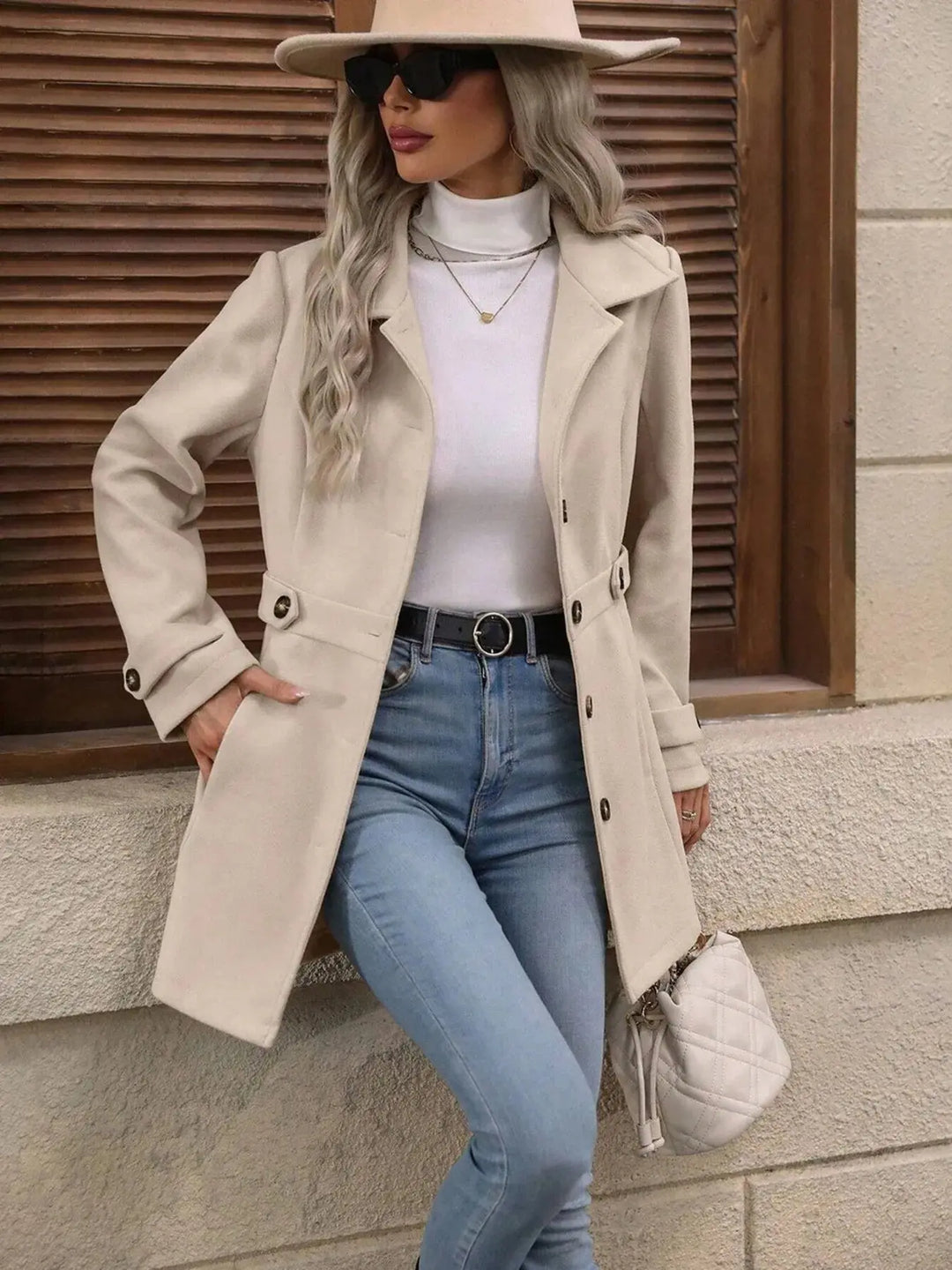 City Trails Button-Up Lapel Coat | S–2X