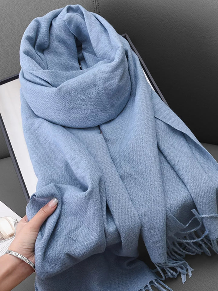 Solid Color Fringe Scarf | Open Road
