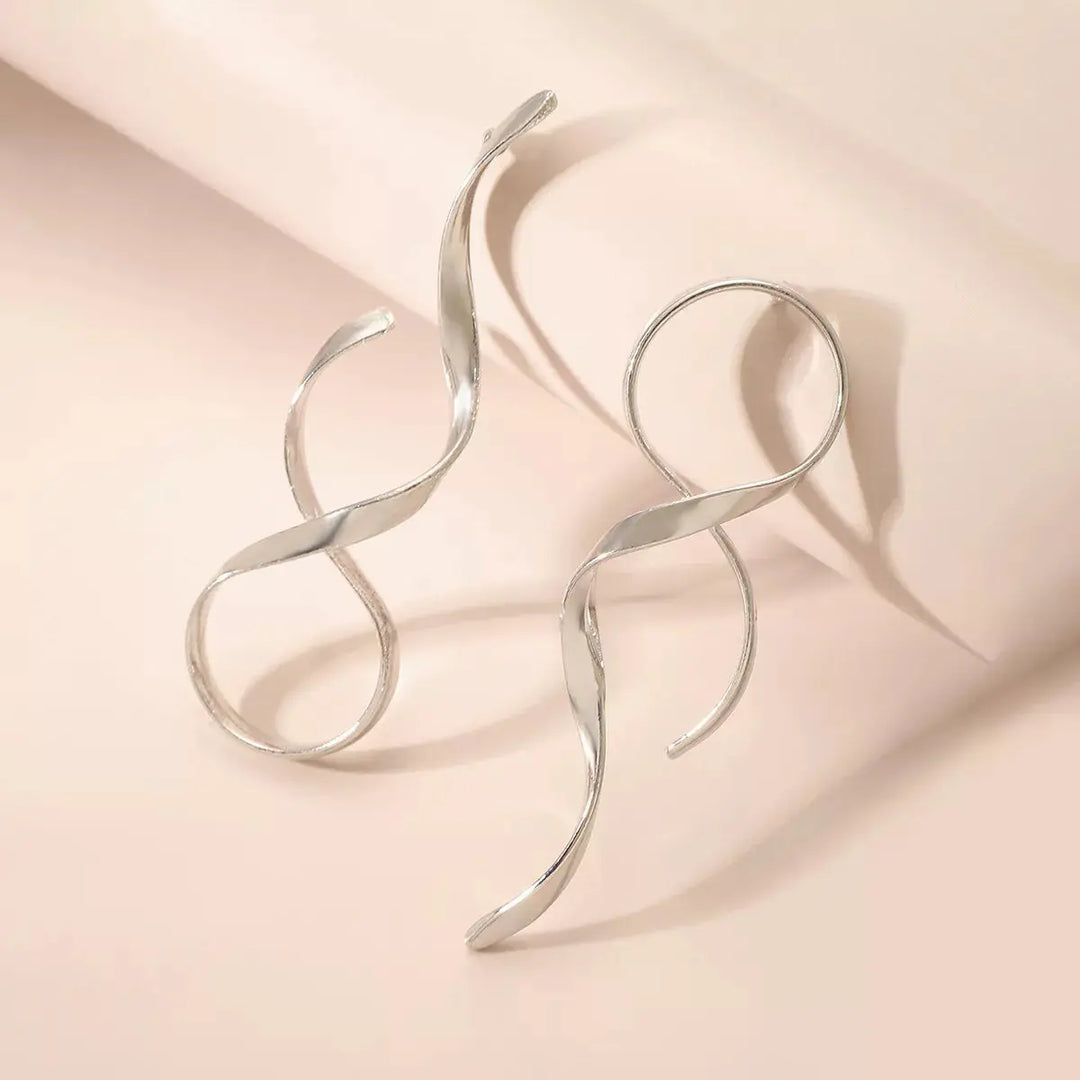 Artisan Spiral Drop Earrings