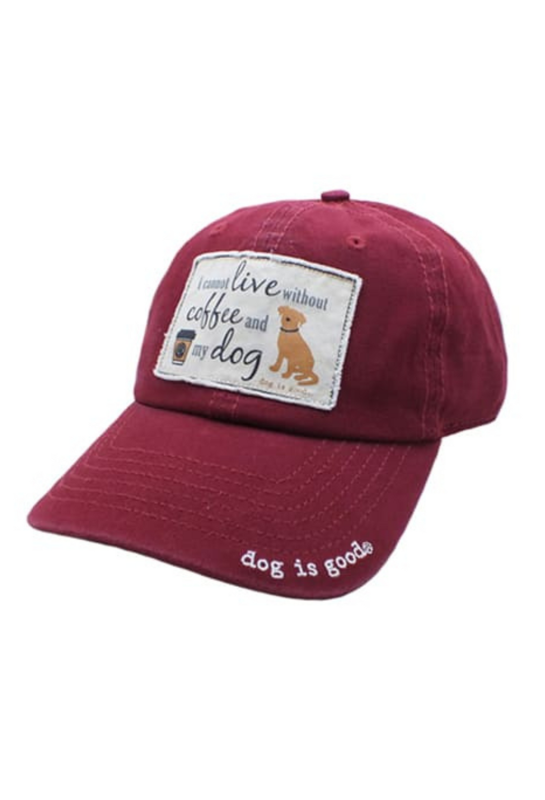 Coffee &amp; My Dog Patch Hat | Boho Casual Cap