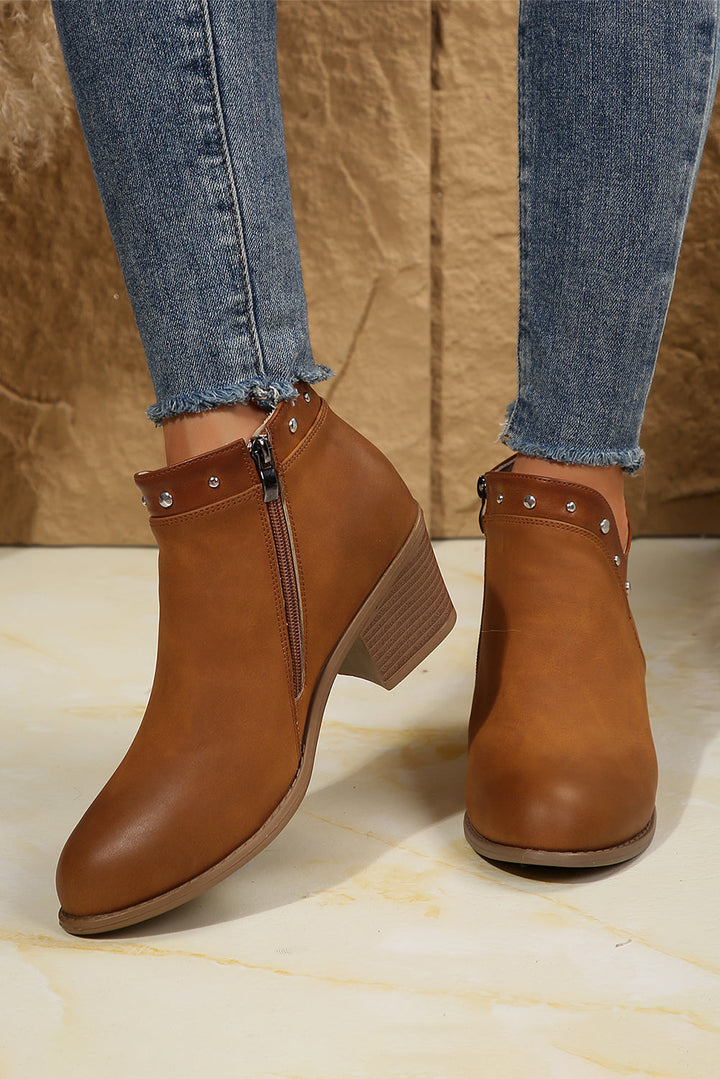 Melody Studded Ankle Boots