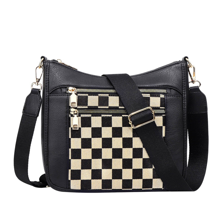 Ashley Mixed Media Crossbody Bag