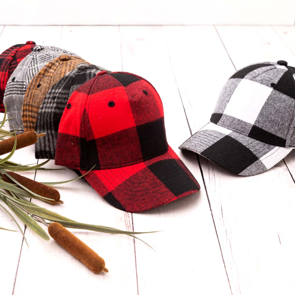 Buffalo Plaid &amp; Flannel Baseball Caps