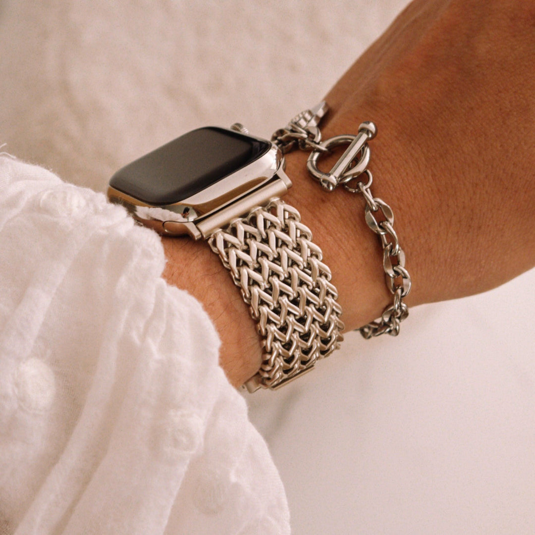 Nova Stainless Steel Apple Watch Band with Jewelry Clasp