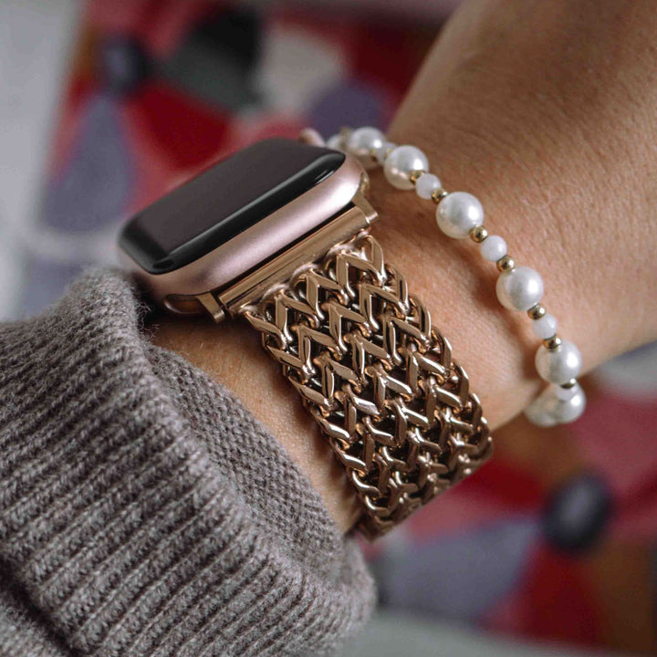 Nova Stainless Steel Apple Watch Band with Jewelry Clasp