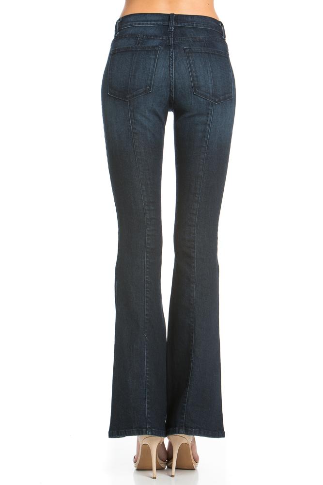 Rumor Has It Front Seam Flared Denim Pants