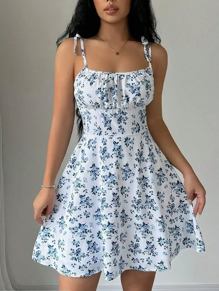 Floral Spaghetti Strap Mini Sundress | Women&