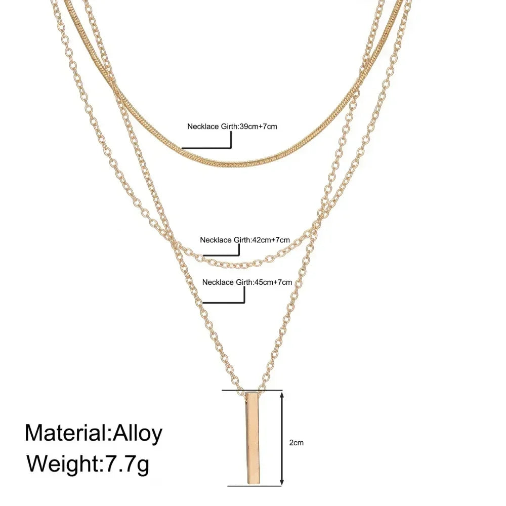 Gold Charm Necklace Set | 3-Piece Star, Pearl &amp; Cross Pendant Layering Necklaces