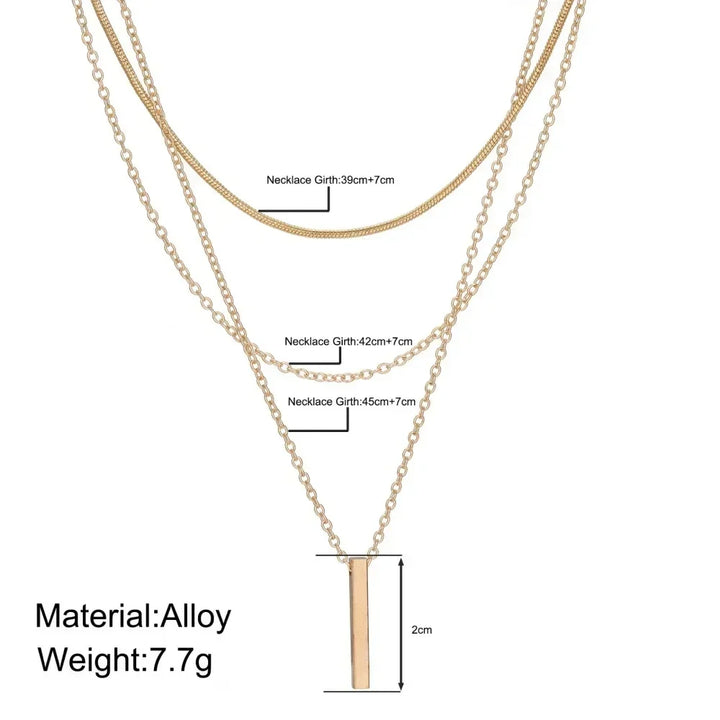 Gold Charm Necklace Set | 3-Piece Star, Pearl &amp; Cross Pendant Layering Necklaces