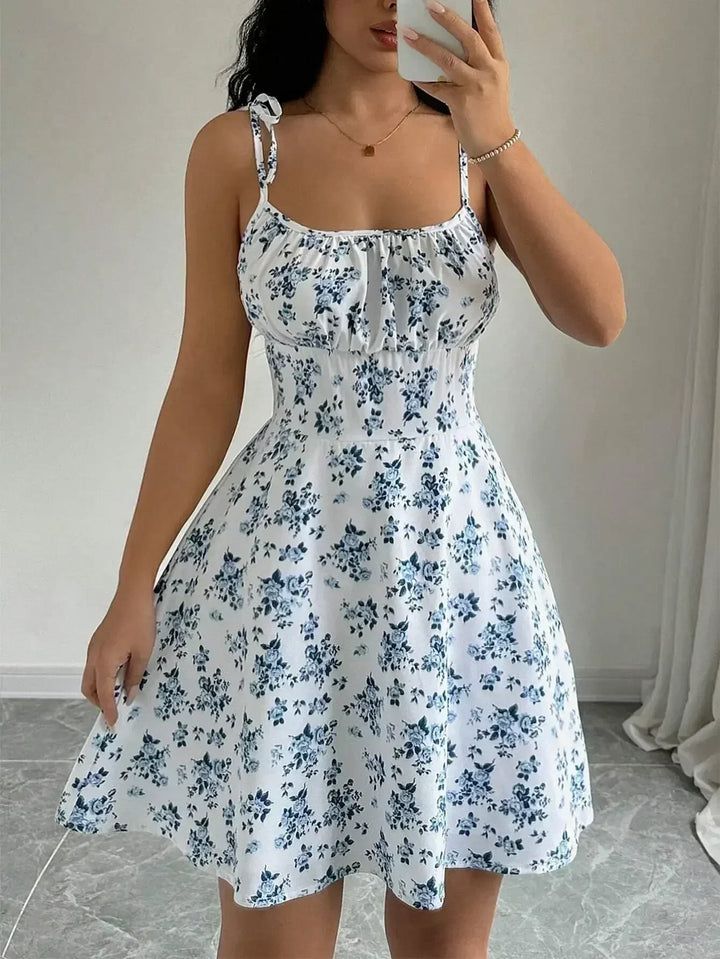 Floral Spaghetti Strap Mini Sundress | Women&