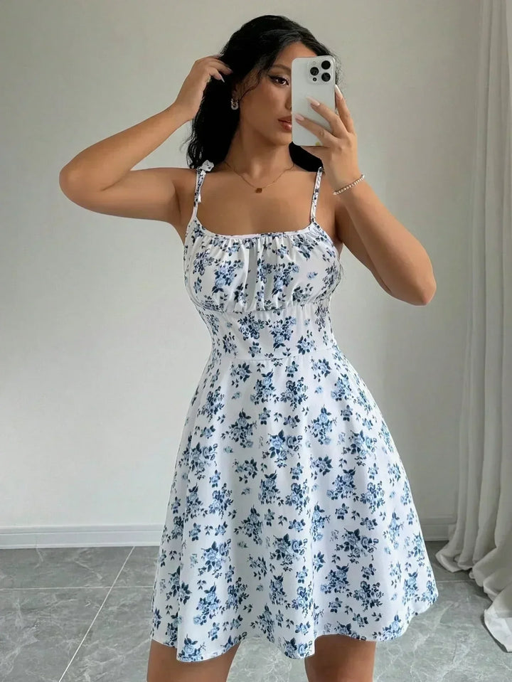 Floral Spaghetti Strap Mini Sundress | Women&