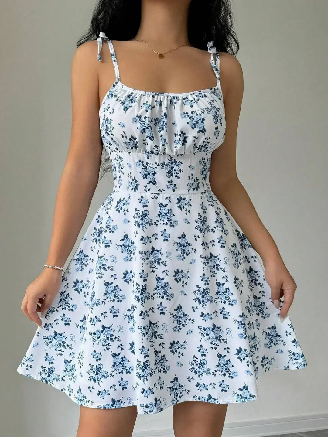Floral Spaghetti Strap Mini Sundress | Women&