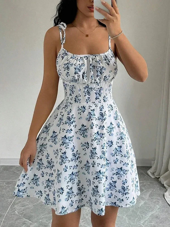 Floral Spaghetti Strap Mini Sundress | Women&