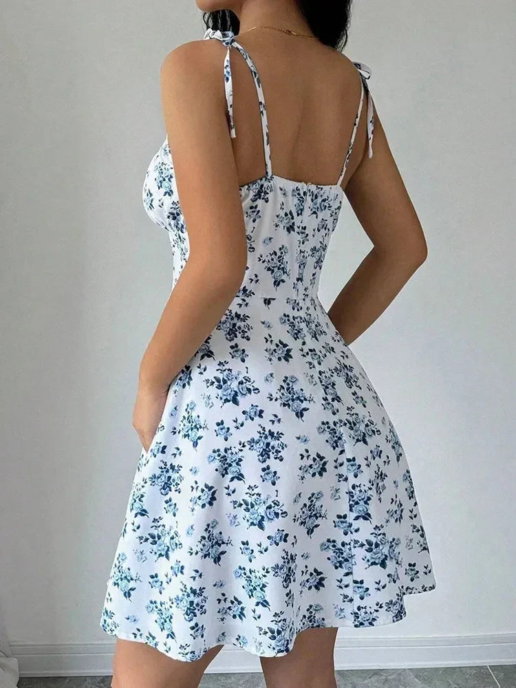 Floral Spaghetti Strap Mini Sundress | Women&