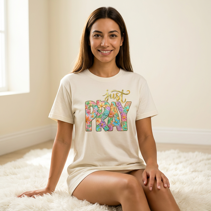 Just Pray Inspirational Prayer Tee