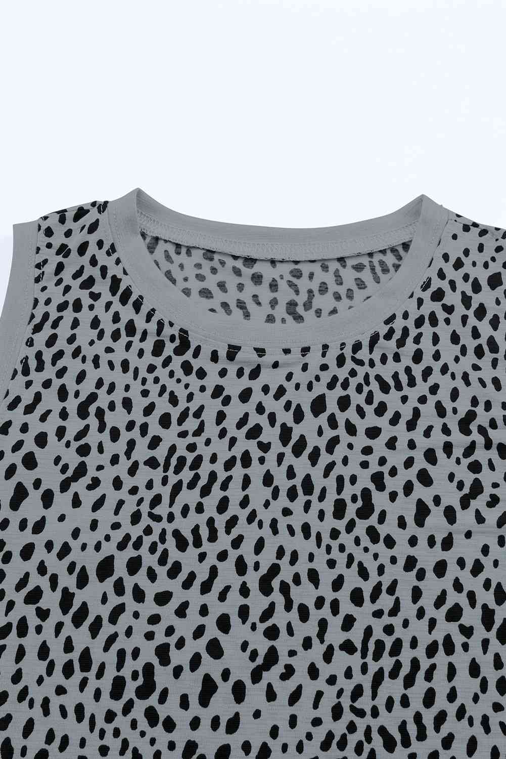 Printed Round Neck Tank Top | Casual Summer Essential in 5 Colors