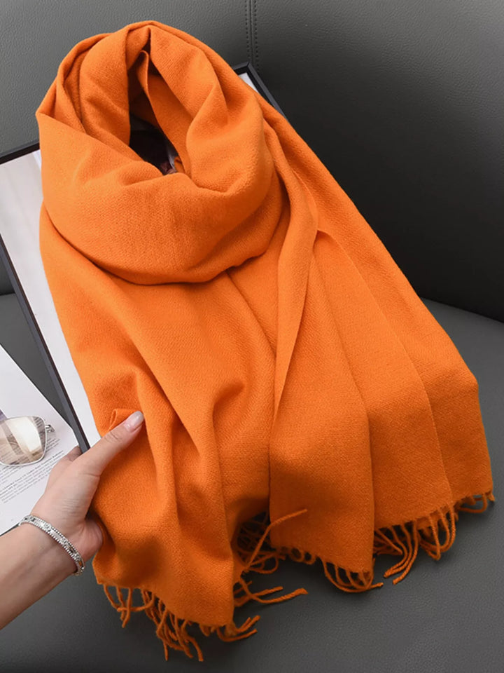 Solid Color Fringe Scarf | Open Road