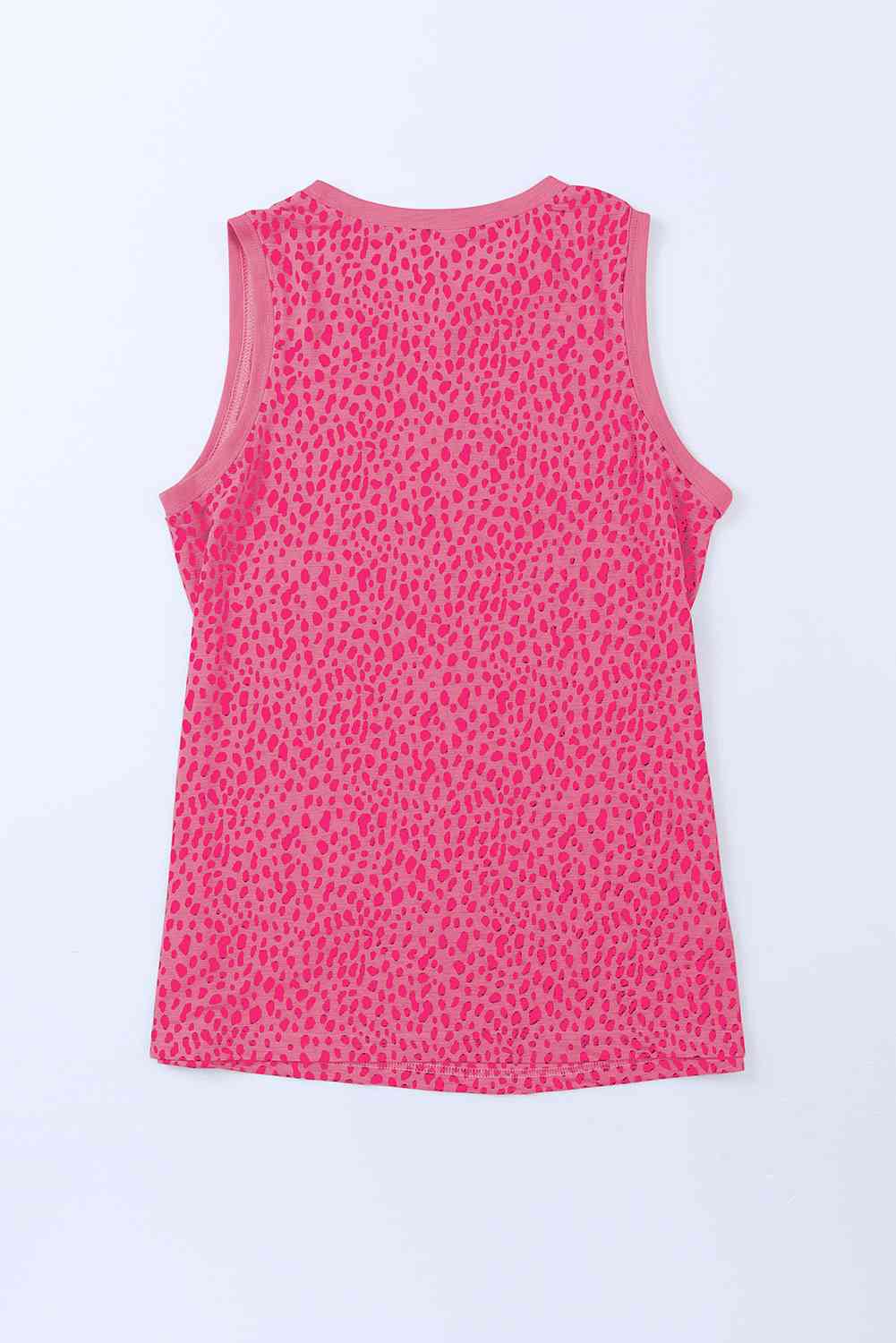 Printed Round Neck Tank Top | Casual Summer Essential in 5 Colors