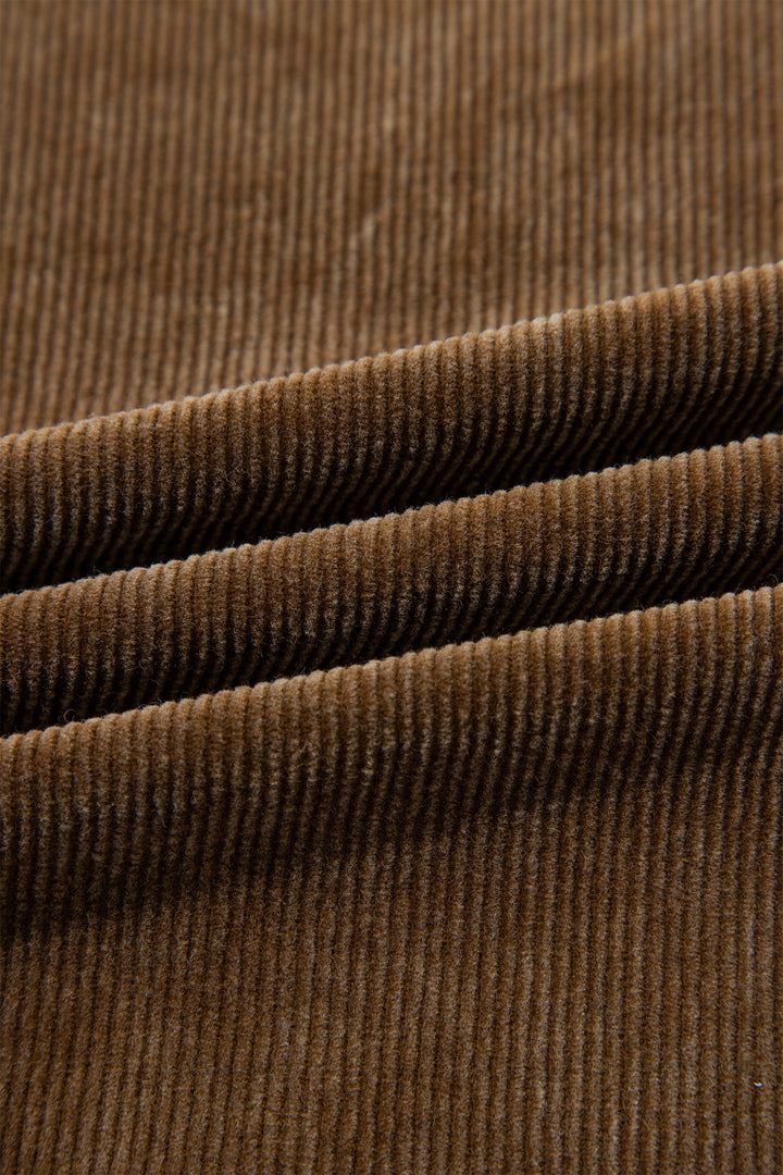 Mineral Washed Corduroy Straight-Leg Pants