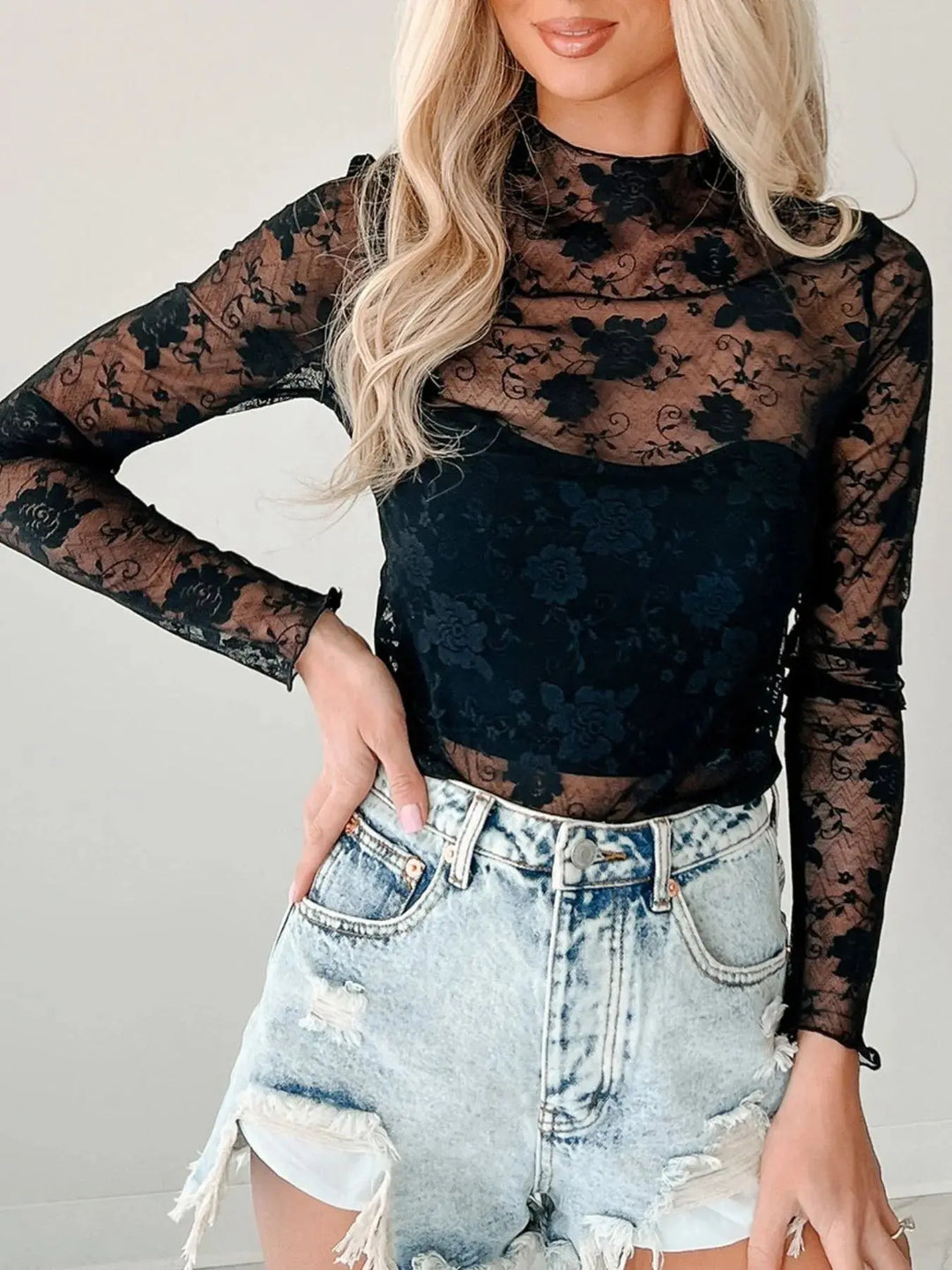 Floral Whisper Mesh Top