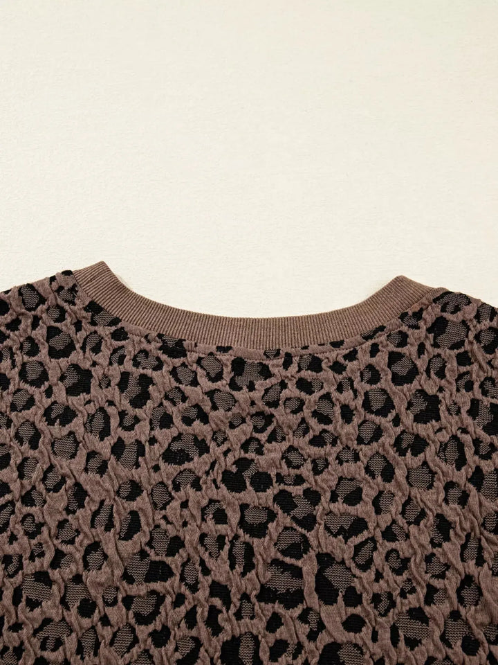 Wild Heart Leopard Print Long Sleeve Top