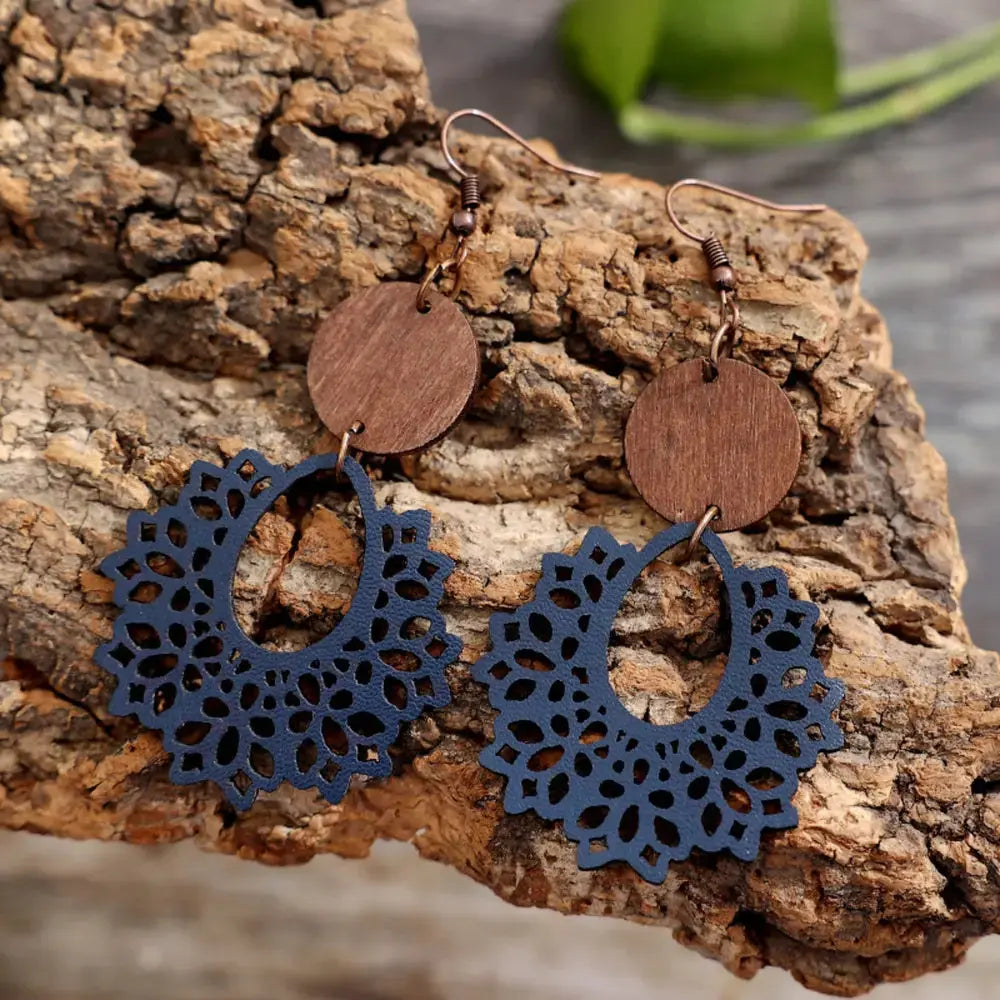 Boho Lace Mandala Earrings