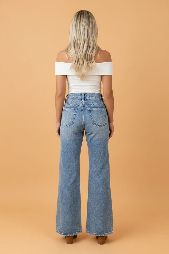 Vintage Blue Flare Jeans
