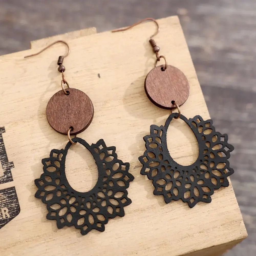 Boho Lace Mandala Earrings