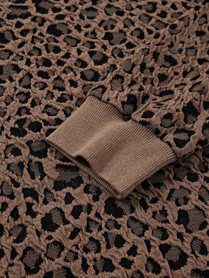 Wild Heart Leopard Print Long Sleeve Top