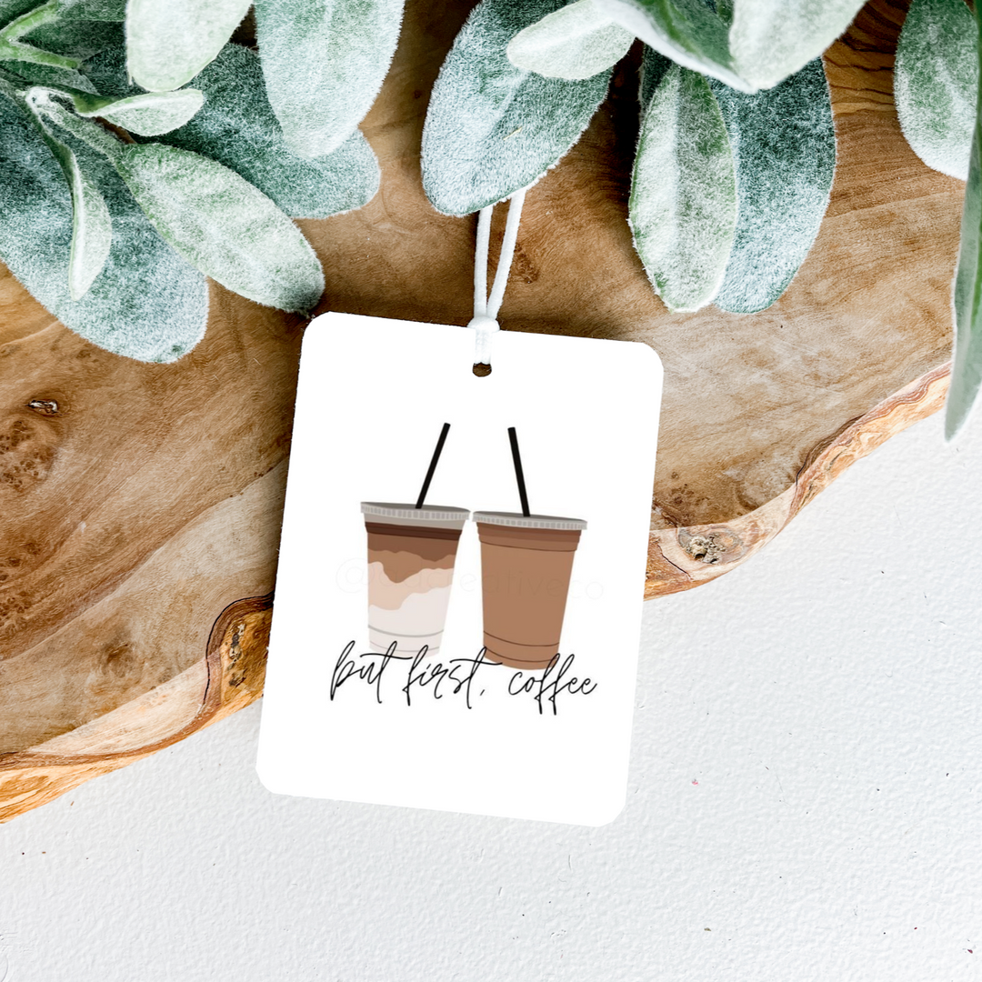 But First, Coffee Car Air Freshener | Felt | 7 Scents