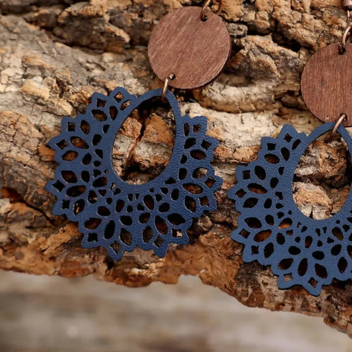 Boho Lace Mandala Earrings
