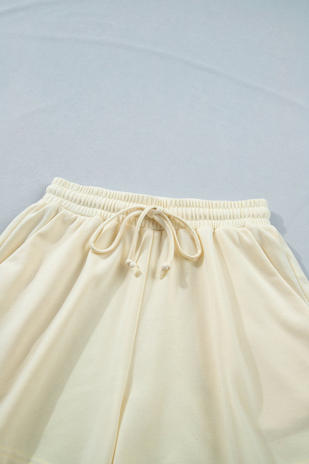 Leopard Bow Patch Tee &amp; Drawstring Shorts Set