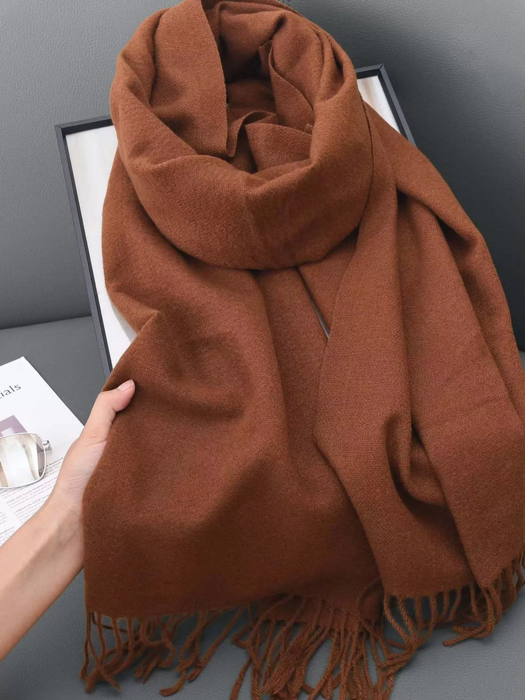 Solid Color Fringe Scarf | Open Road