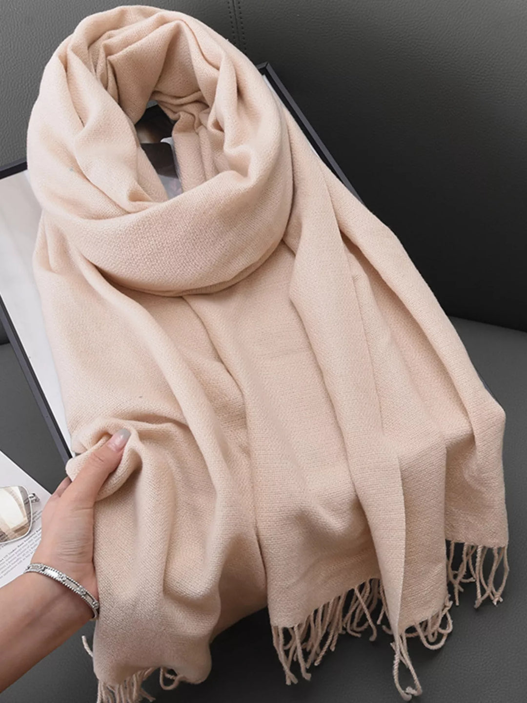 Solid Color Fringe Scarf | Open Road