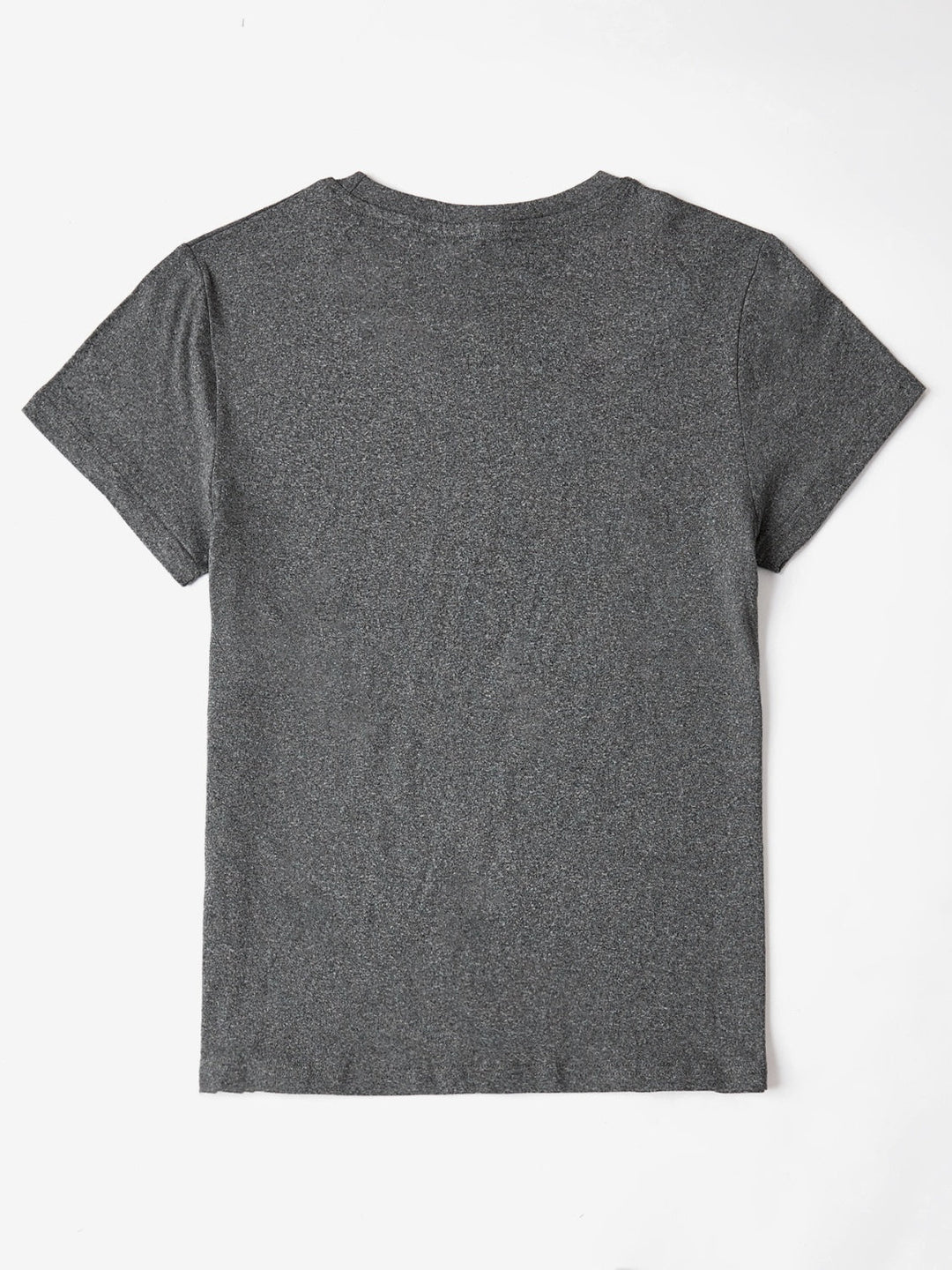 Letter Graphic Tee | Round Neck Short Sleeve Top in 3 Colors