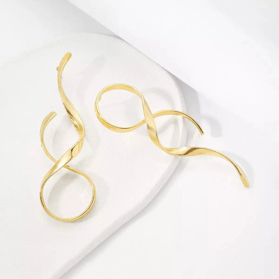 Artisan Spiral Drop Earrings