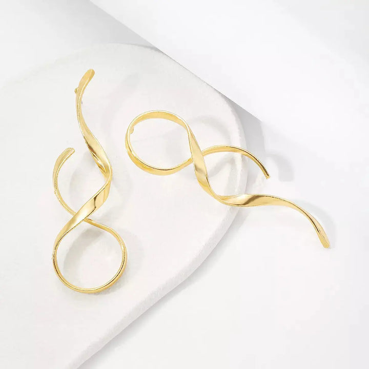 Artisan Spiral Drop Earrings